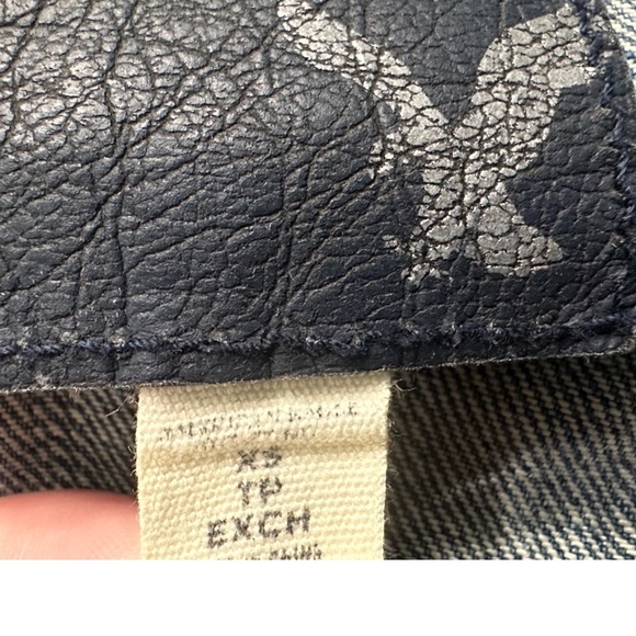 American Eagle Outfitters Womens Denim Jacket‎ Size XS Blue Cotton Distressed - Picture 9 of 11